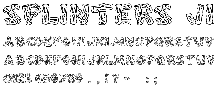 Splinters JL font